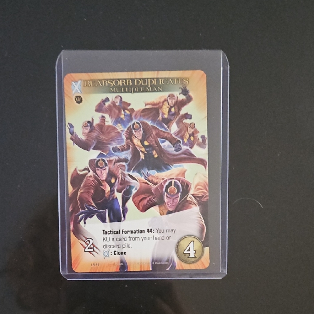 Marvel Multiple Man Game Card - Brown and Yellow Costume
